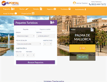 Tablet Screenshot of elportalviajes.com